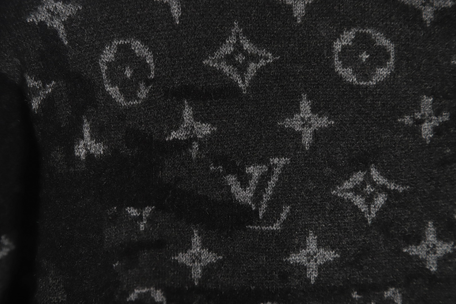 Louis Vuitton Camouflage Rendered Wool Crew Neck Sweater