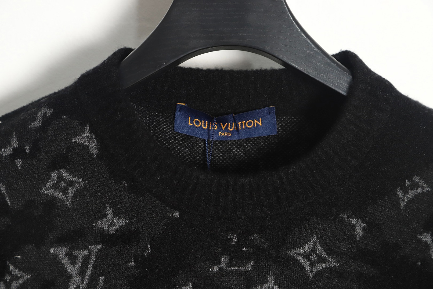 Louis Vuitton Camouflage Rendered Wool Crew Neck Sweater