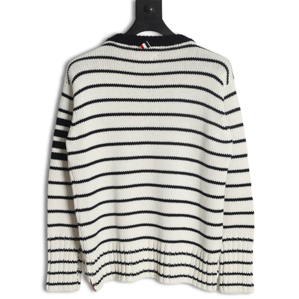 Thom Browne Vintage Stripe Crew Neck Sweater
