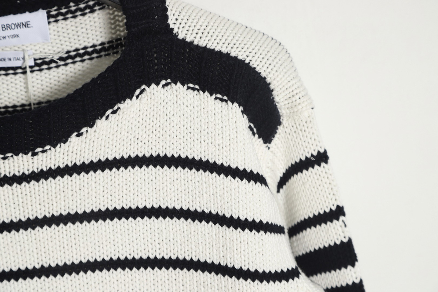Thom Browne Vintage Stripe Crew Neck Sweater