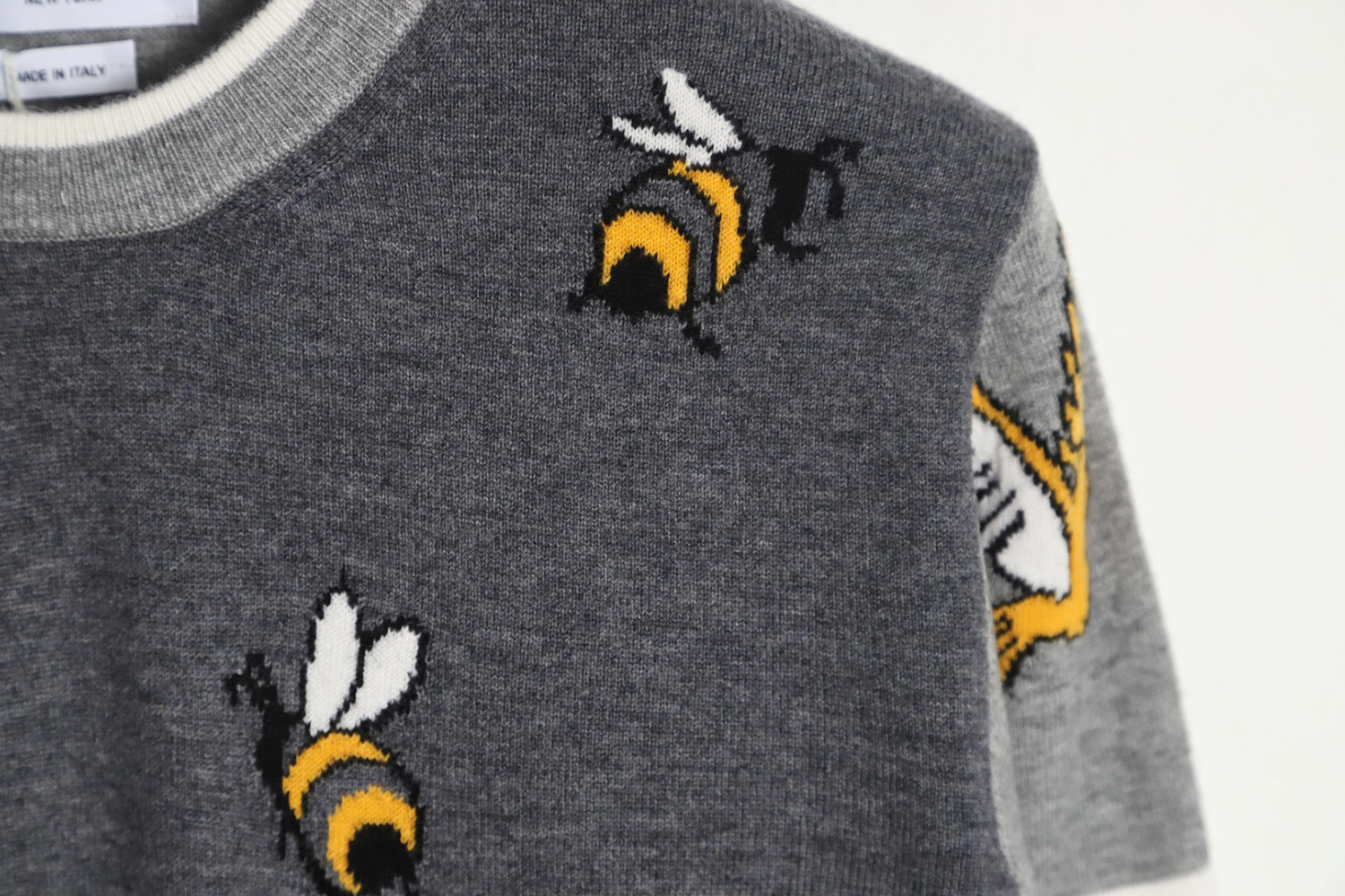 Thom Browne Bee Crew Neck Sweater