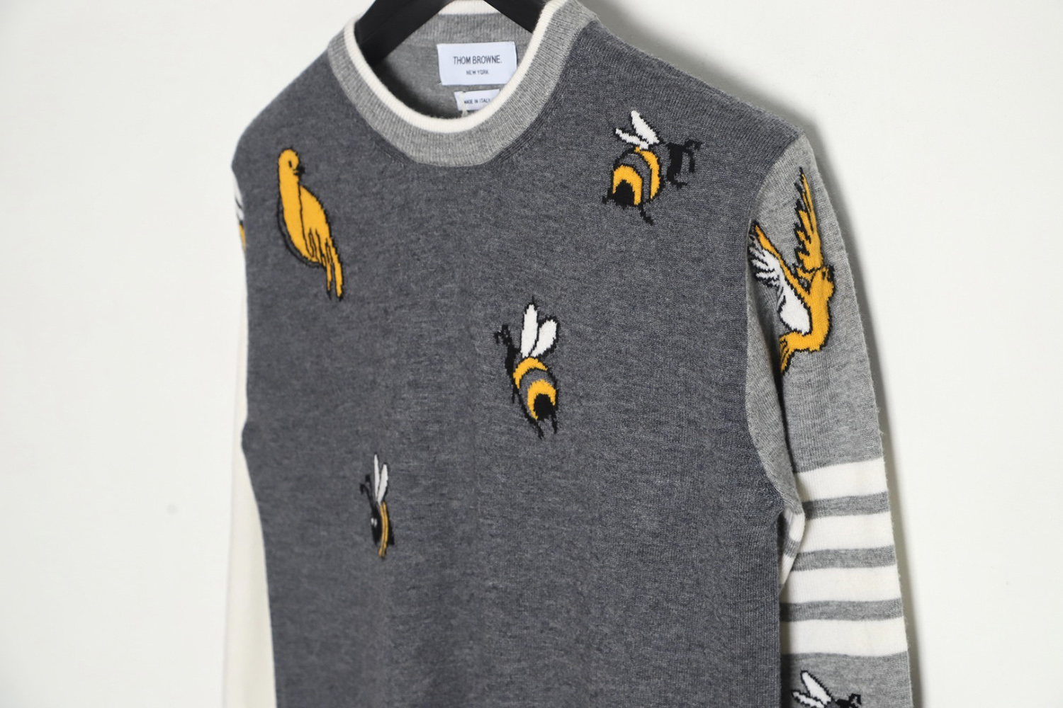 Thom Browne Bee Crew Neck Sweater