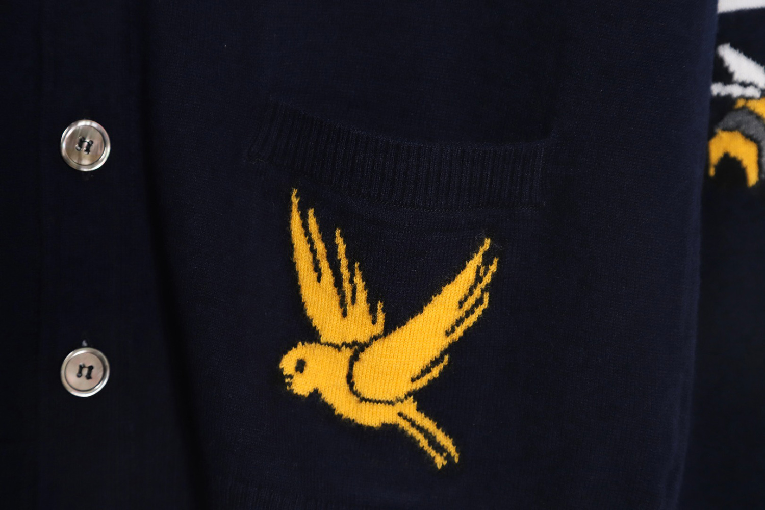 Thom Browne little bee cardigan sweater