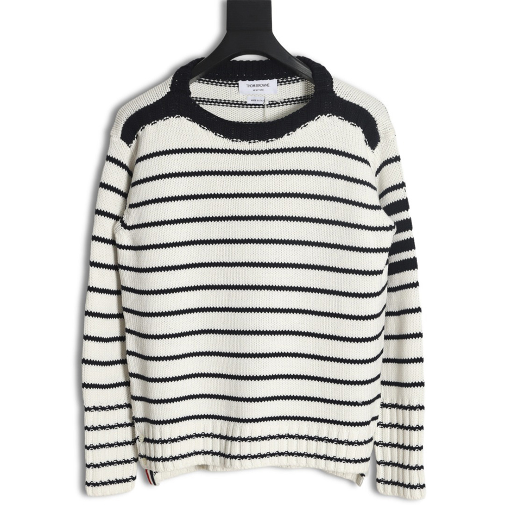 Thom Browne Vintage Stripe Crew Neck Sweater