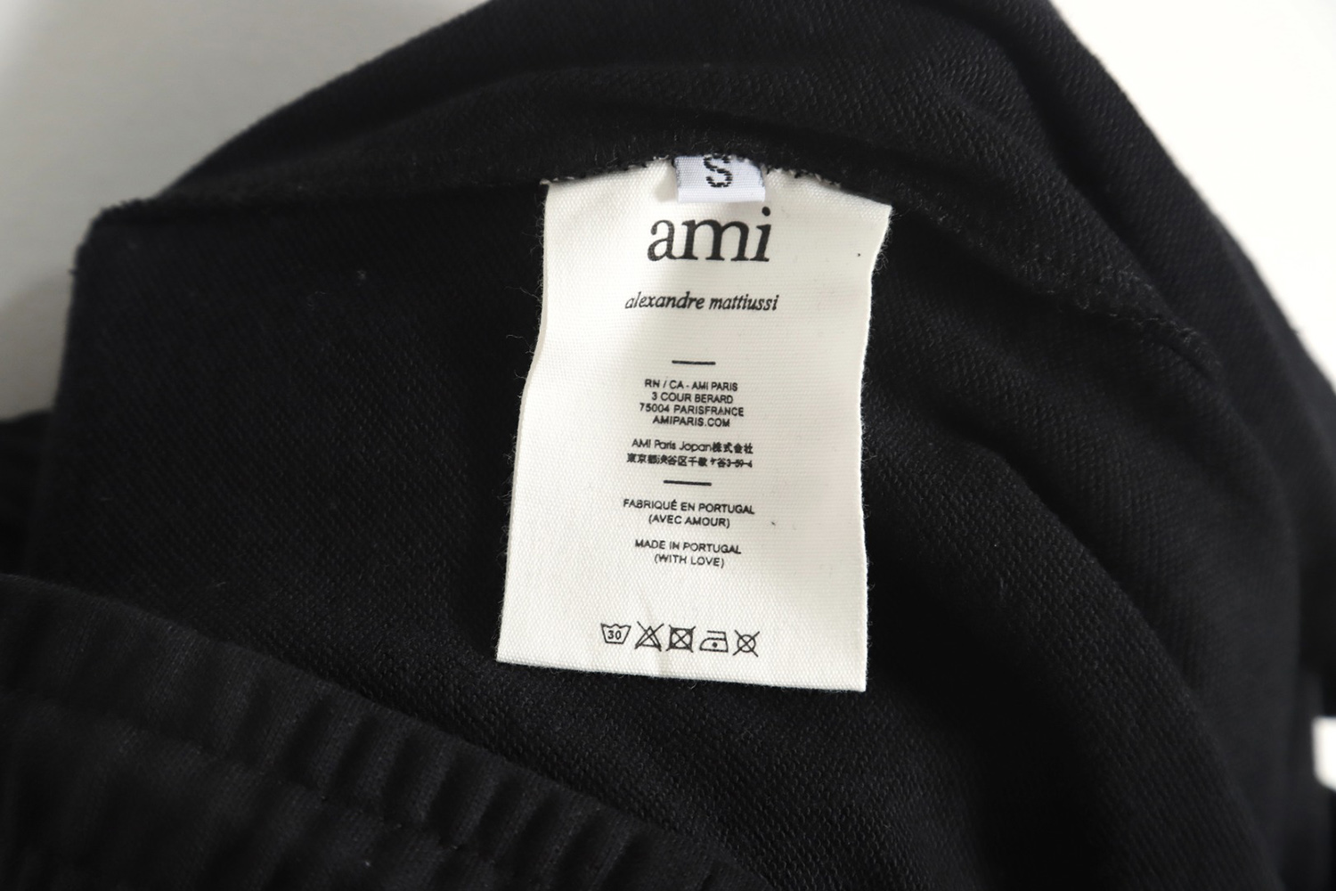 Ami Paris embroidered hearts trousers