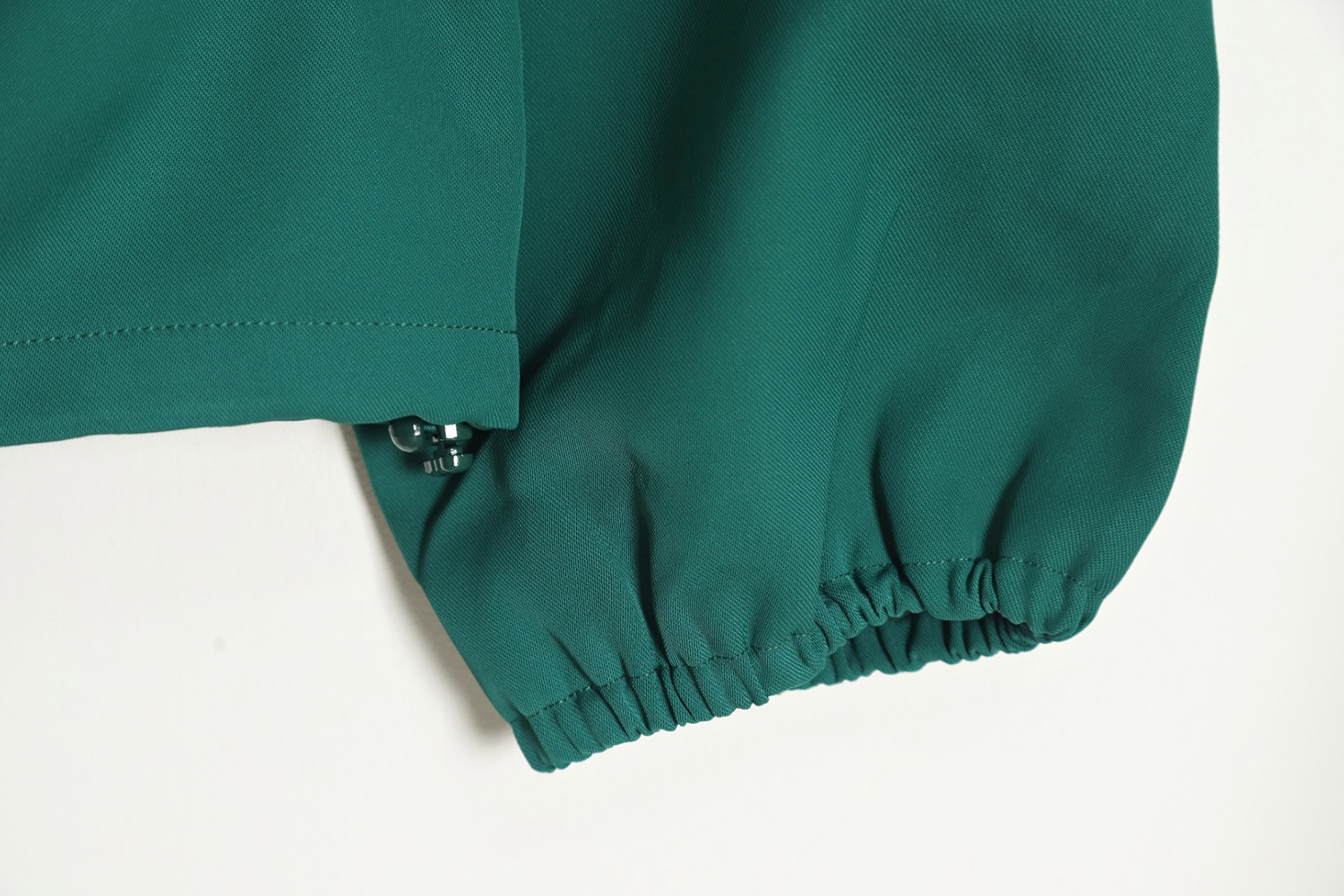 Louis Vuitton color matching green retro baseball jacket