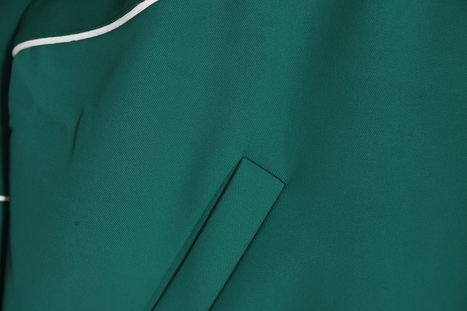 Louis Vuitton color matching green retro baseball jacket