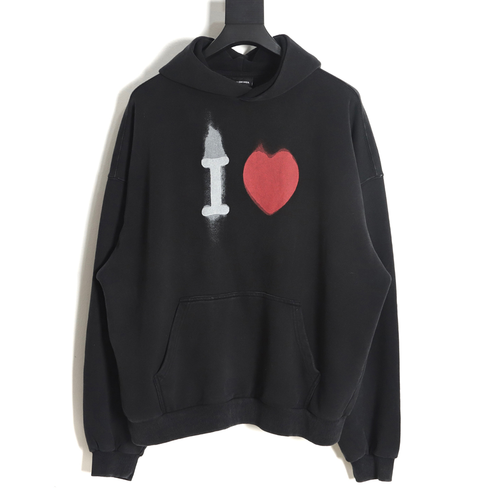 Balenciaga 23FW Valentine Heart Hoodie