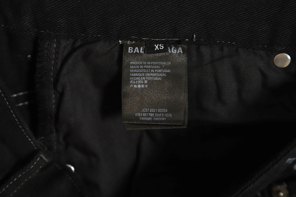 Balenciaga 23FW Hand-Drawn Graffiti Straight Loose Jeans