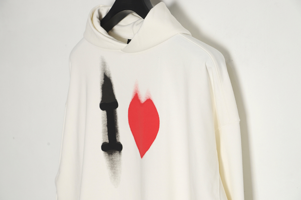 Balenciaga 23FW Valentine Heart Hoodie