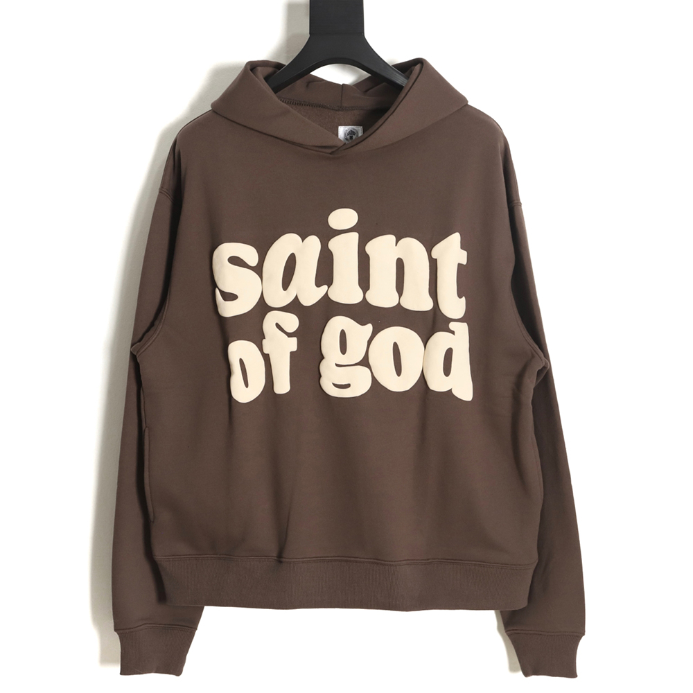 Saint x Fear of God FOG joint foam letter print hoodie