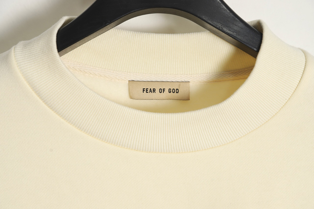 RRR123 x Fear OF God joint black round neck sweater