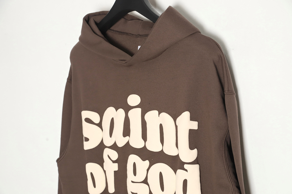 Saint x Fear of God FOG joint foam letter print hoodie
