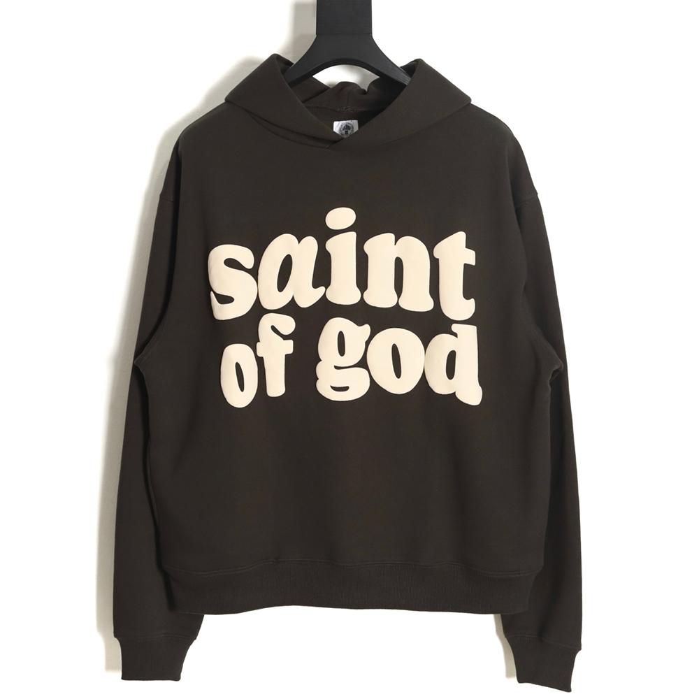 Saint x Fear of God FOG joint foam letter print hoodie