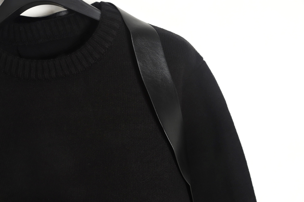Givenchy 23FW snap button crew neck sweater