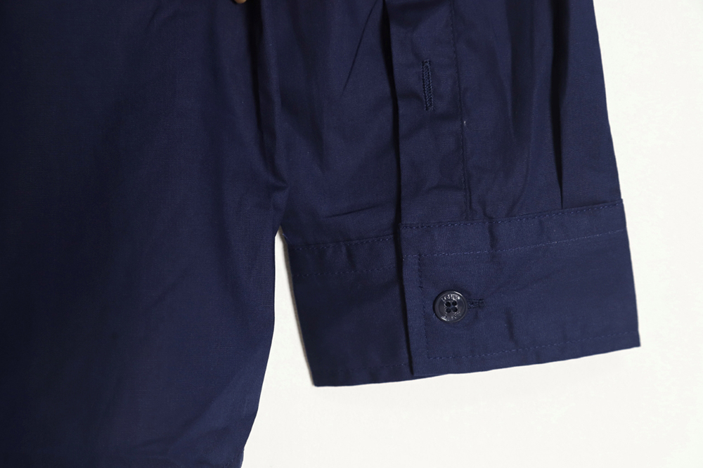 LOEWE logo three-dimensional embroidery long-sleeved shirt