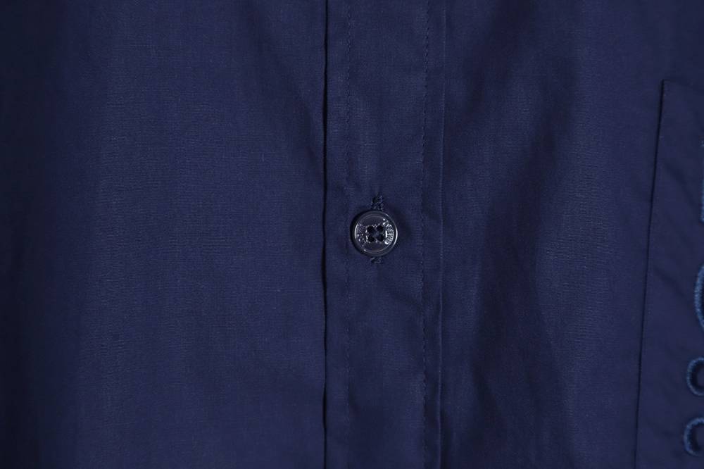 LOEWE logo three-dimensional embroidery long-sleeved shirt