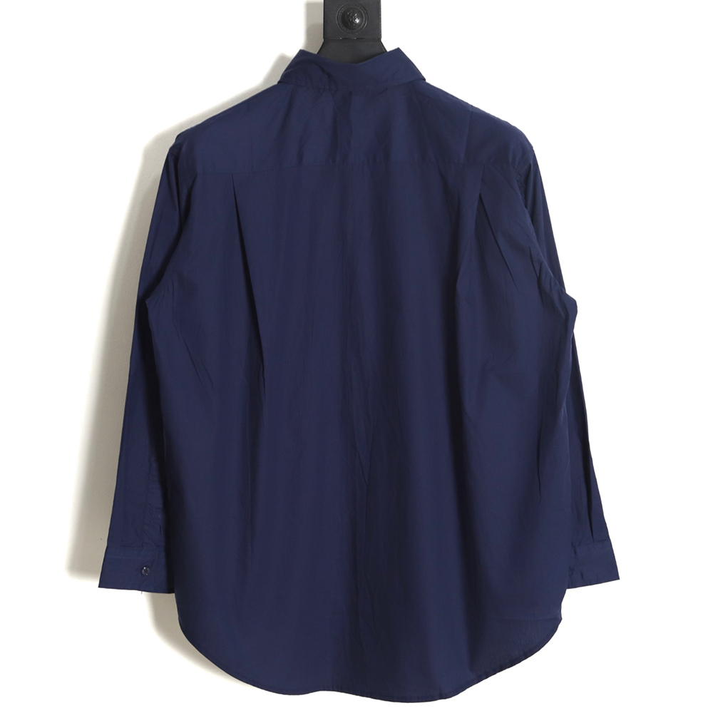 LOEWE logo three-dimensional embroidery long-sleeved shirt