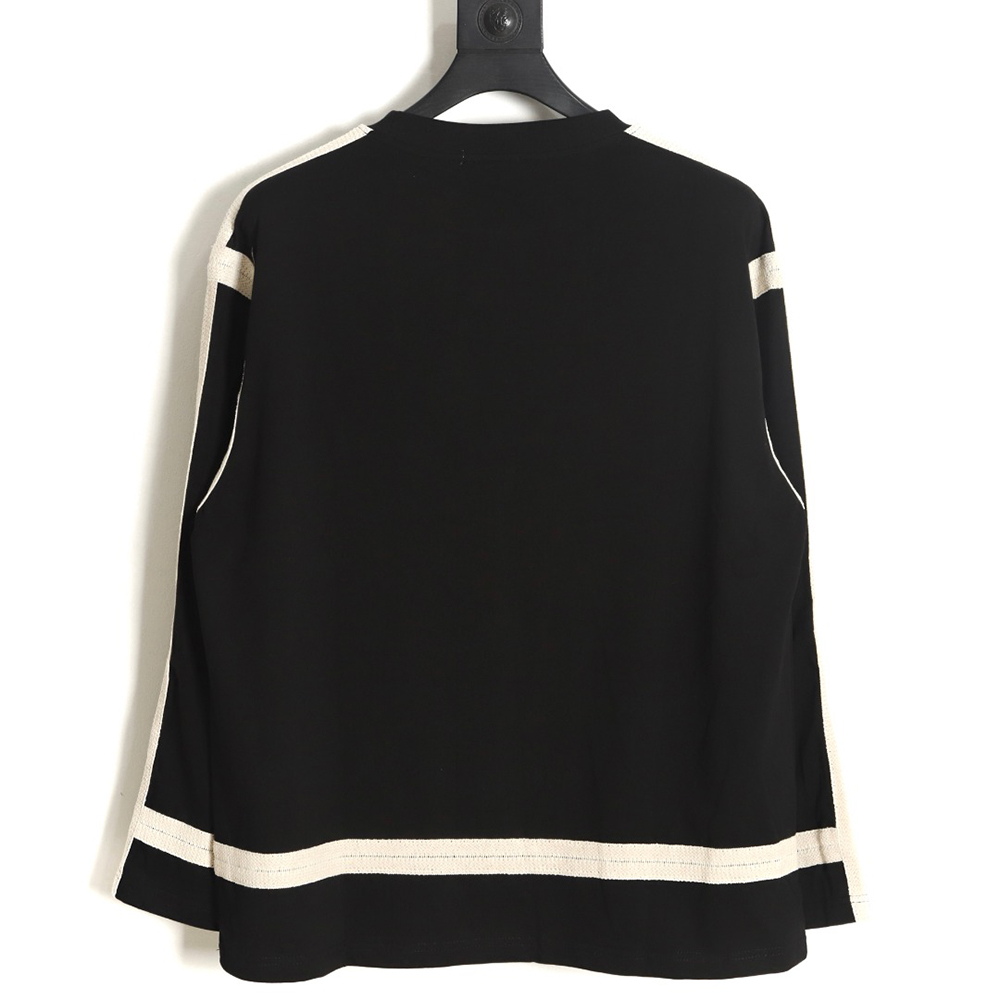 LOEWE Webbing Embroidered Round Neck Long Sleeves