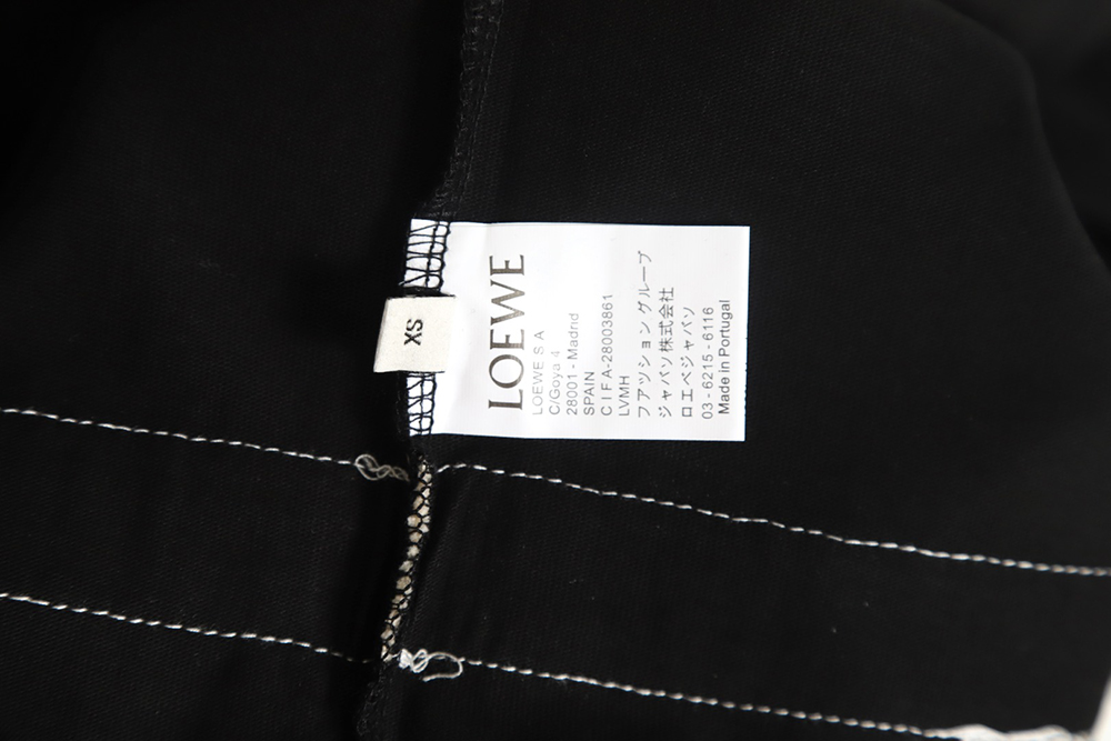 LOEWE Webbing Embroidered Round Neck Long Sleeves