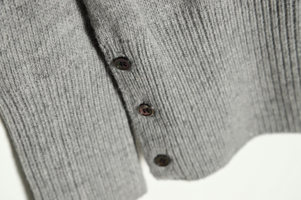 THOM BROWNE 21FW Three-Button Australian Wool Crew Neck Sweater