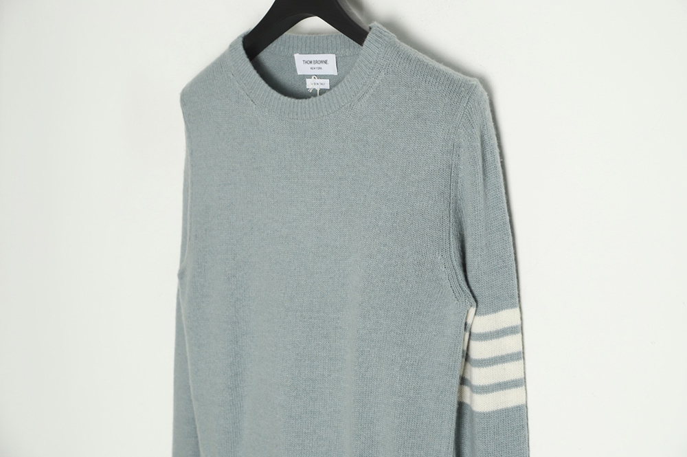 THOM BROWNE 21FW Three-Button Australian Wool Crew Neck Sweater