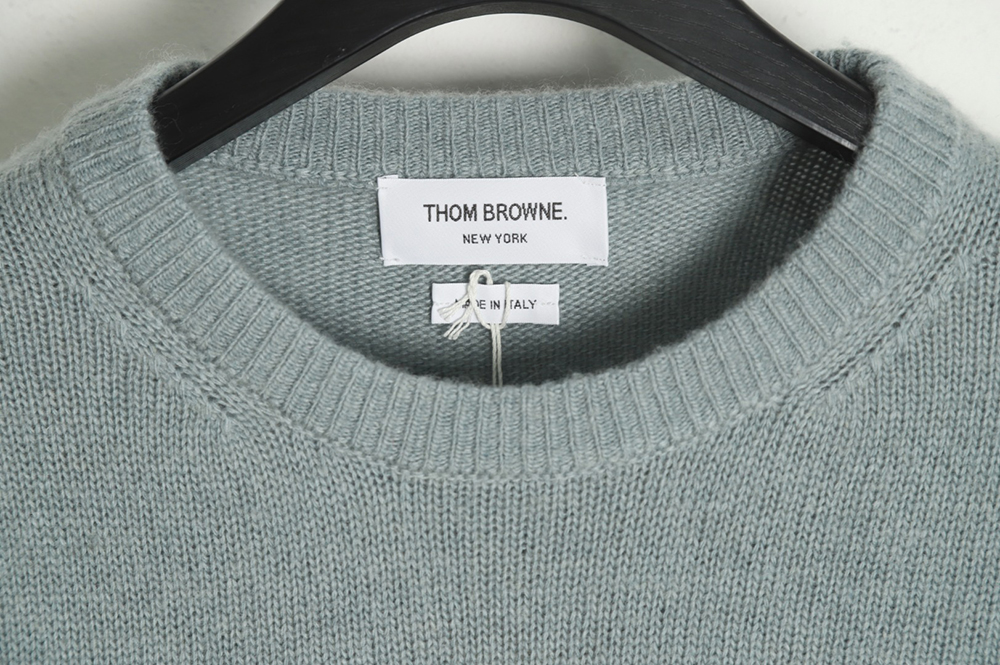 THOM BROWNE 21FW Three-Button Australian Wool Crew Neck Sweater