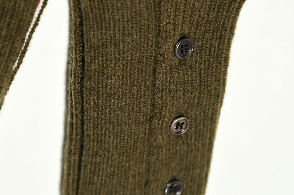 THOM BROWNE 21FW Three-Button Australian Wool Crew Neck Sweater
