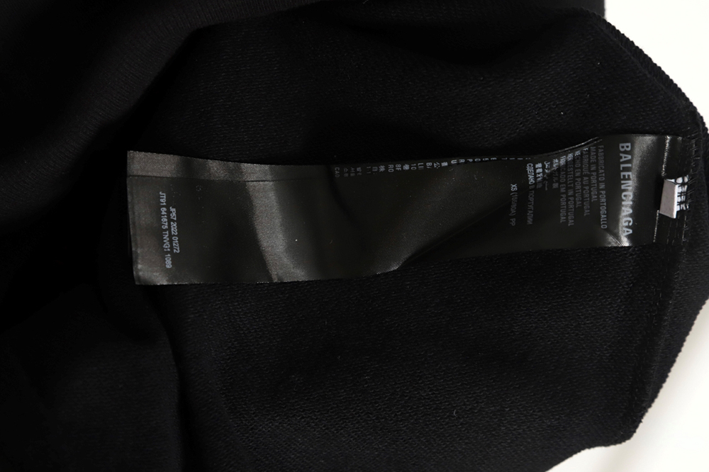 Balenciaga 23FW overlapping letter logo hoodie