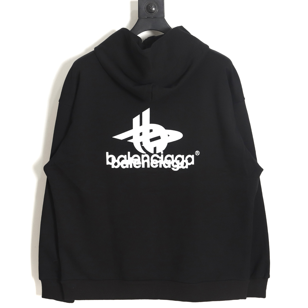 Balenciaga 23FW overlapping letter logo hoodie