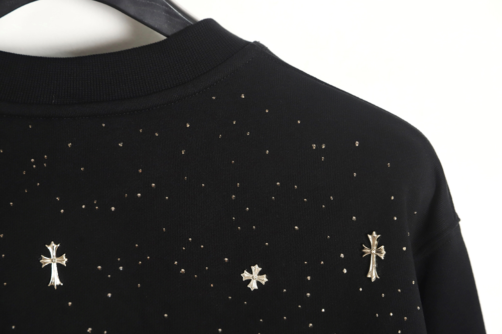 Chrome Hearts Cross Ironed Diamond Crew Neck Sweatshirt