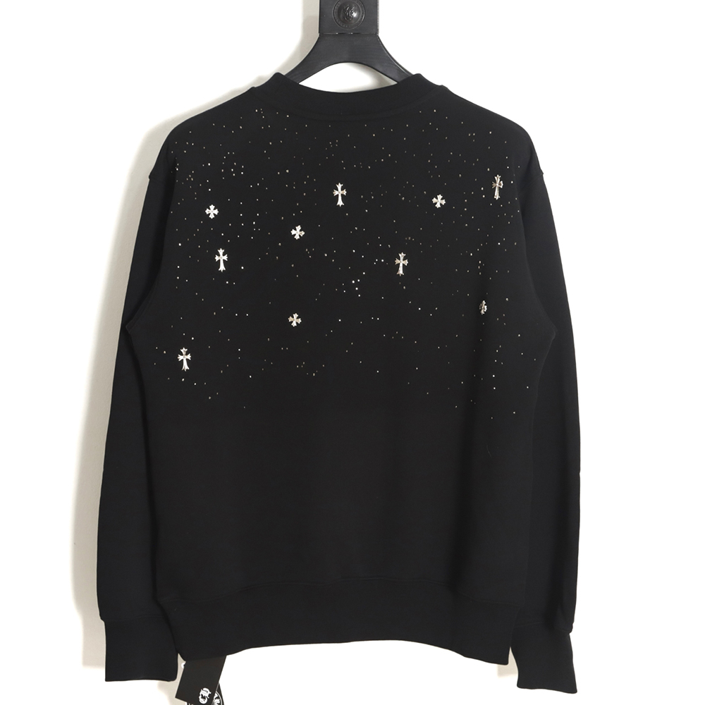 Chrome Hearts Cross Ironed Diamond Crew Neck Sweatshirt