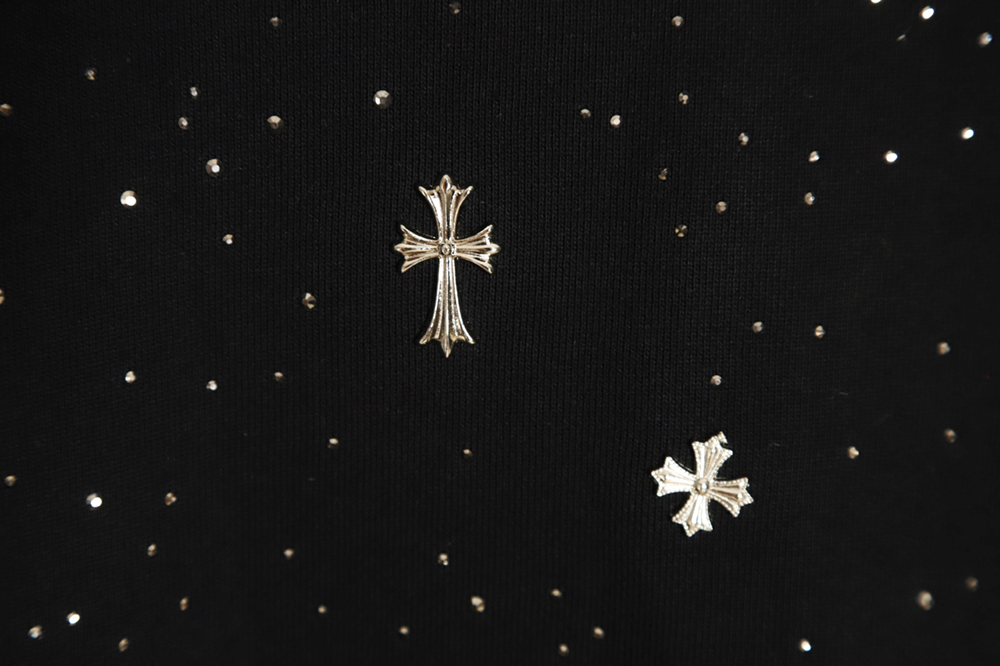 Chrome Hearts Cross Ironed Diamond Crew Neck Sweatshirt