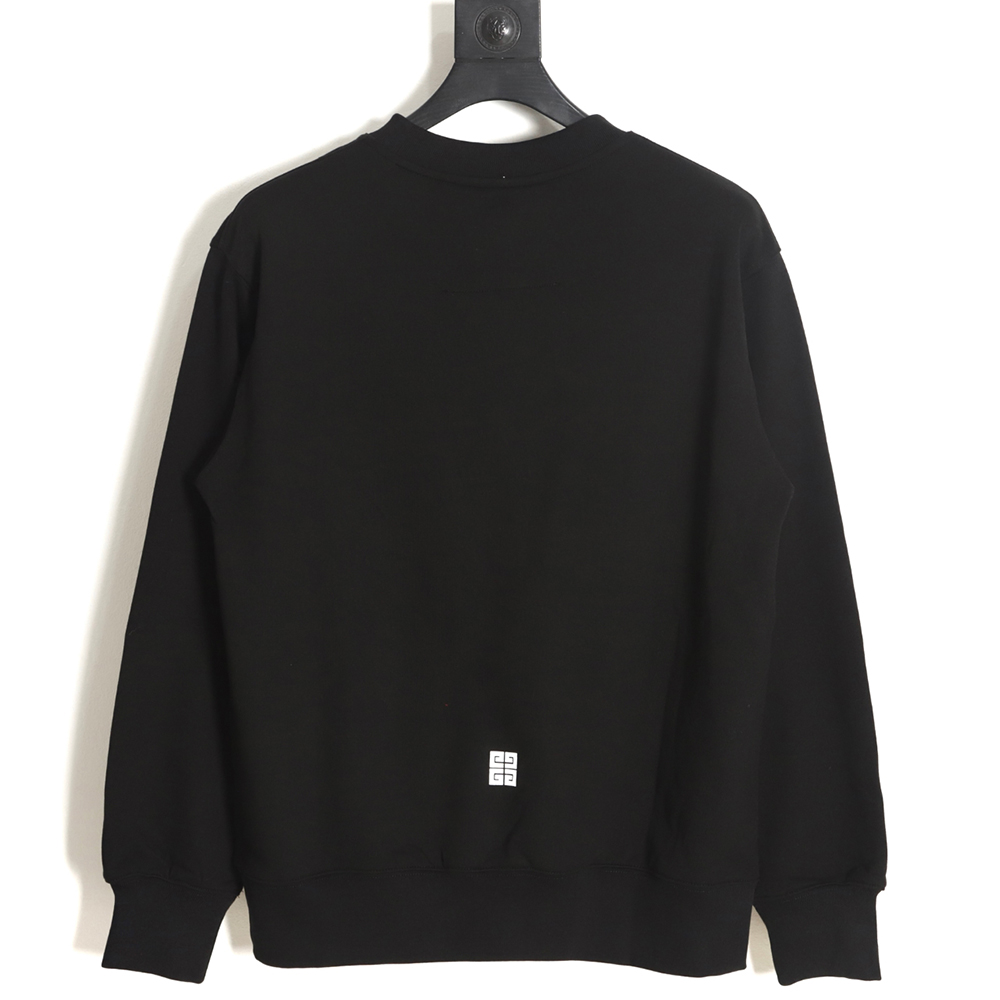 Givenchy 23FW fuzzy print crewneck sweatshirt