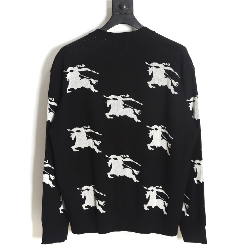 Burberry 23 new equestrian knight wool blend cardigan