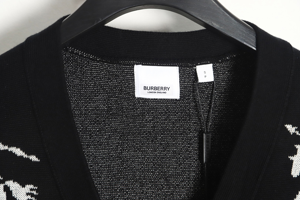 Burberry 23 new equestrian knight wool blend cardigan