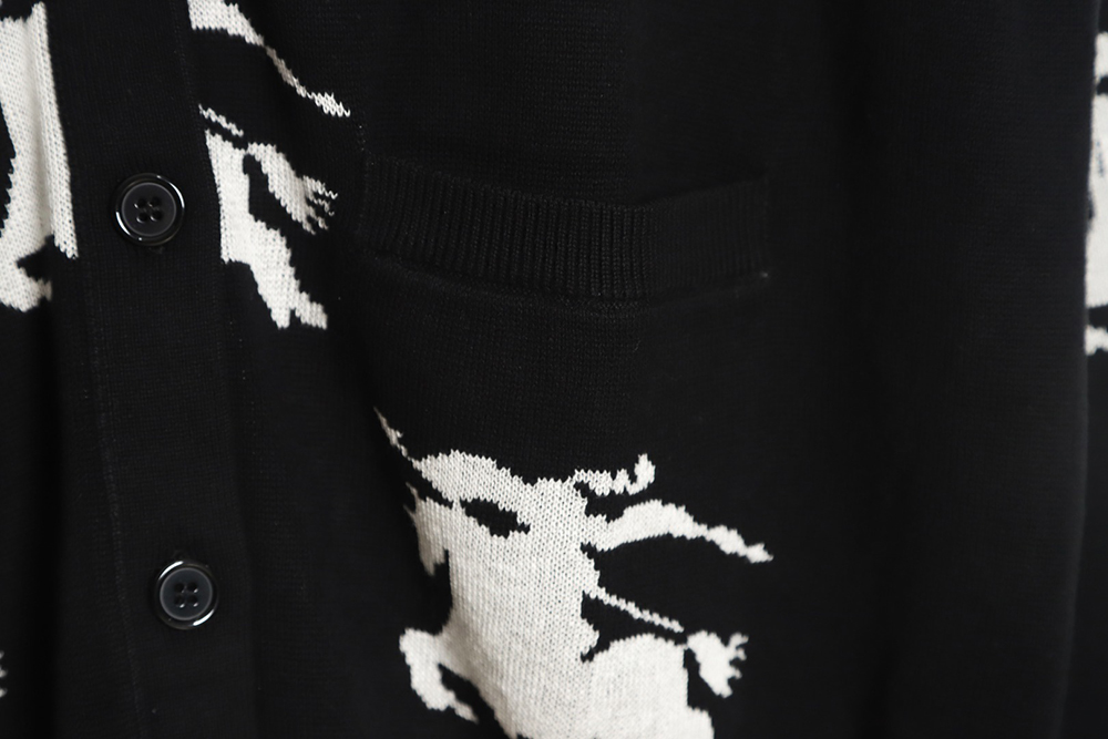 Burberry 23 new equestrian knight wool blend cardigan