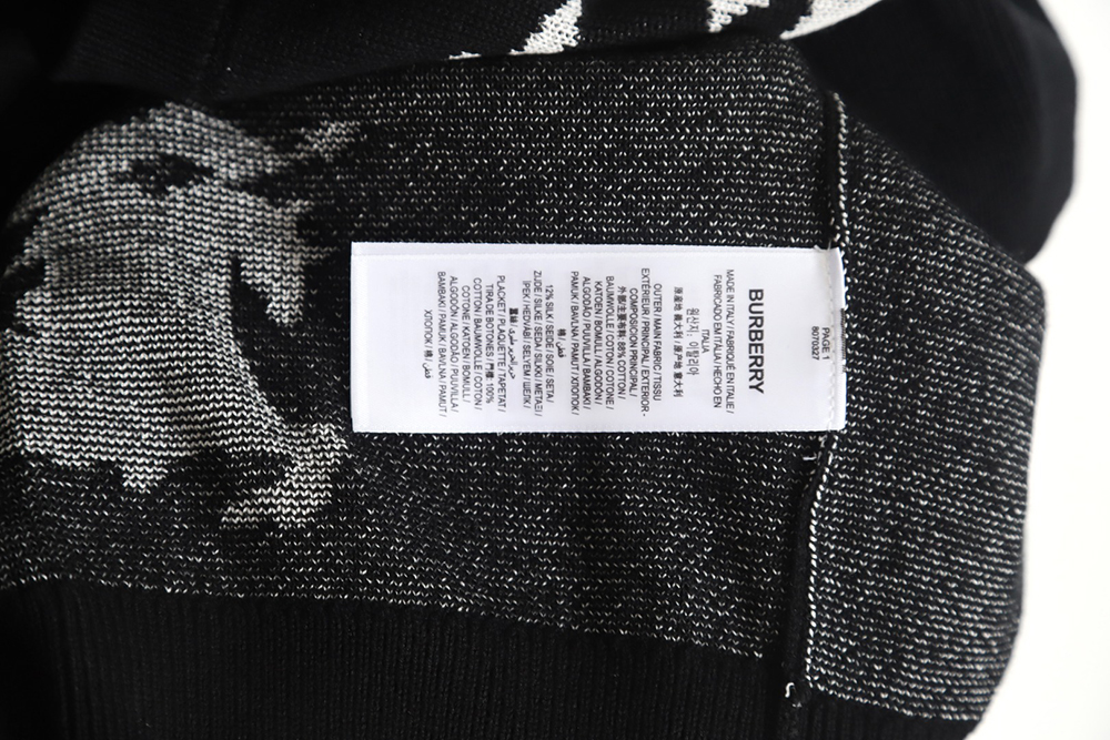 Burberry 23 new equestrian knight wool blend cardigan