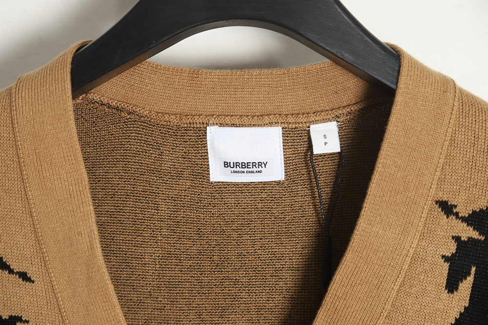 Burberry 23 new equestrian knight wool blend cardigan