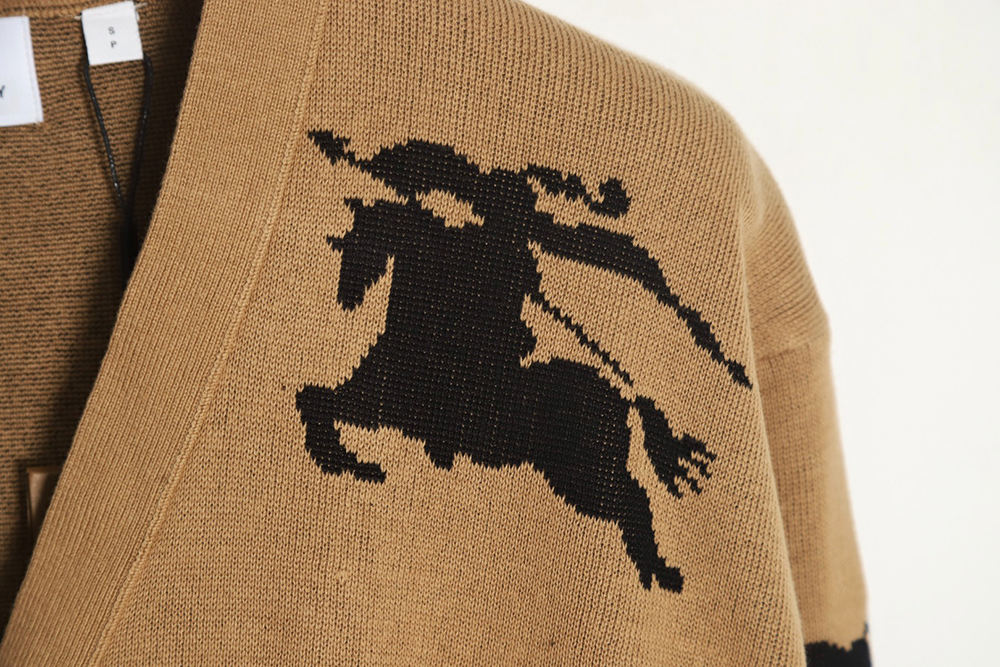 Burberry 23 new equestrian knight wool blend cardigan