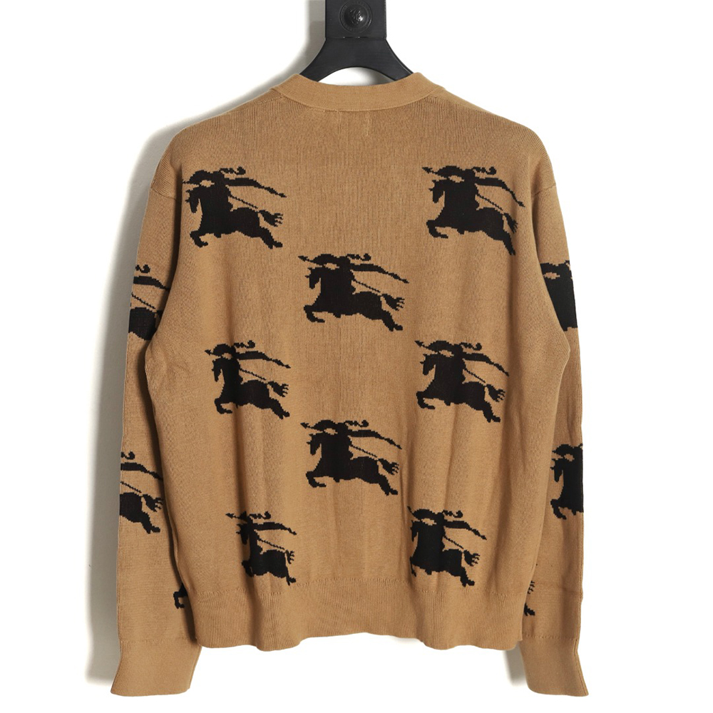 Burberry 23 new equestrian knight wool blend cardigan