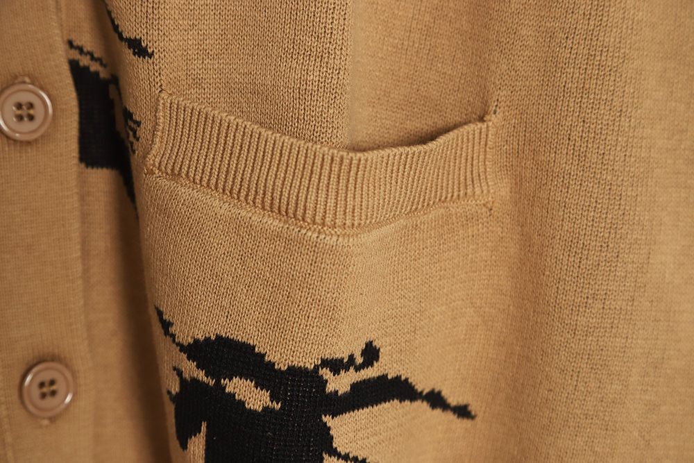 Burberry 23 new equestrian knight wool blend cardigan