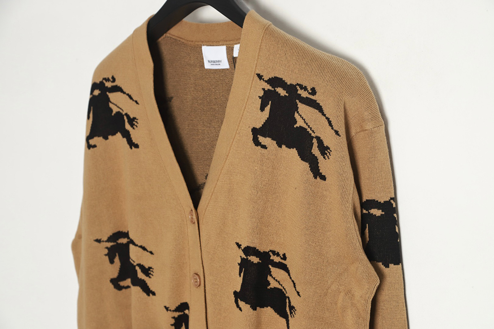 Burberry 23 new equestrian knight wool blend cardigan