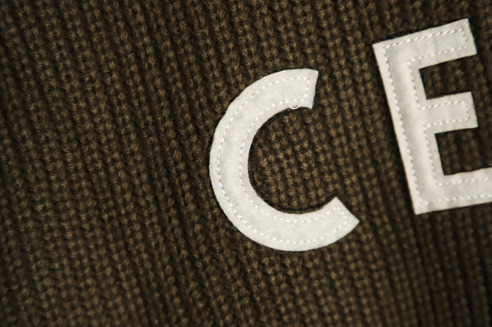 Celine 23FW letter logo crew neck sweater