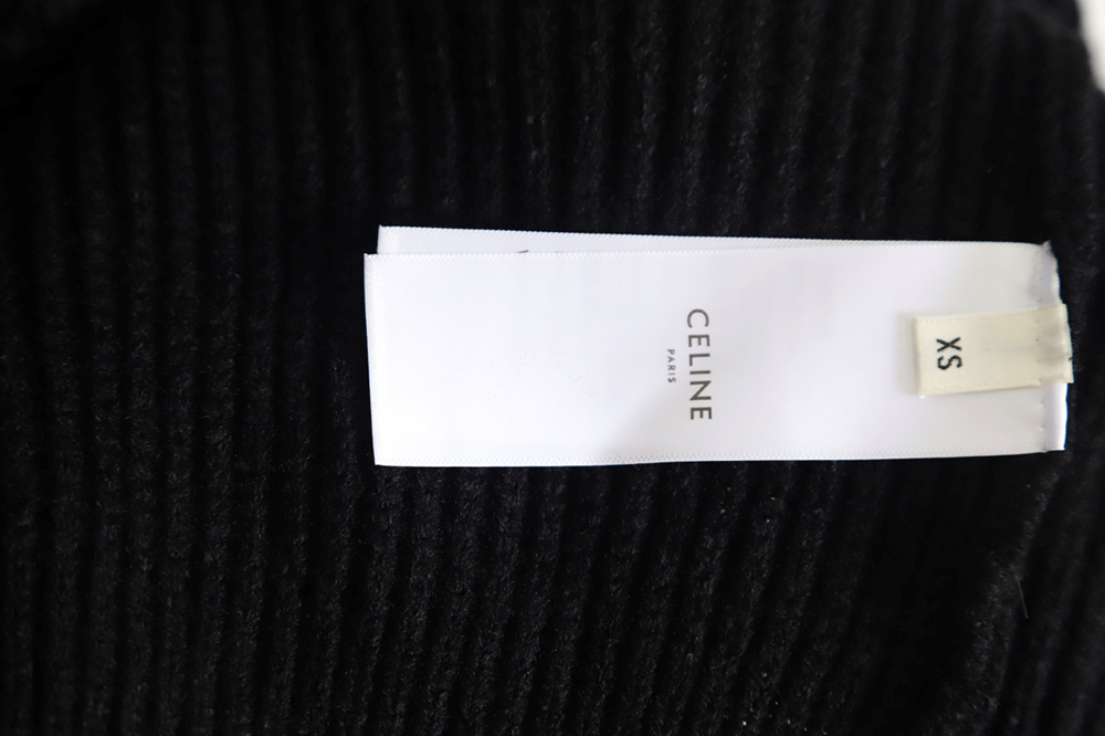 Celine 23FW letter logo crew neck sweater
