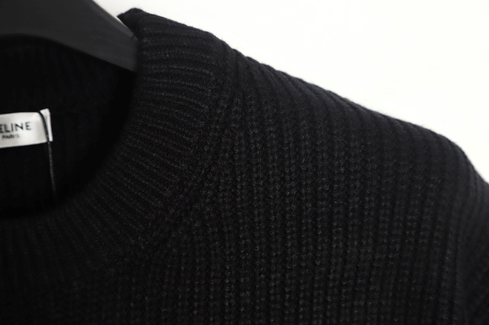Celine 23FW letter logo crew neck sweater