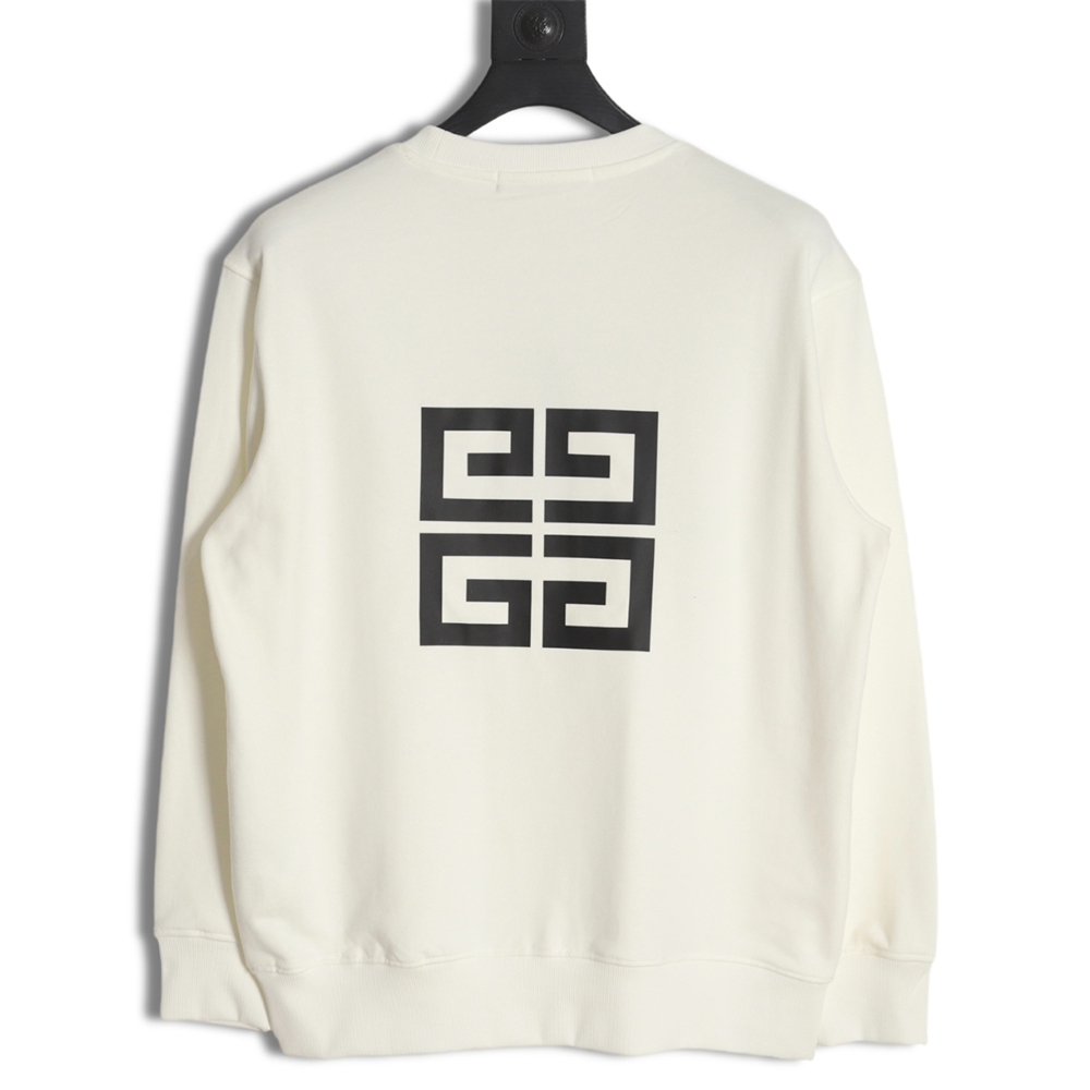 Givenchy 23FW reflective letter logo print crew neck sweatshirt
