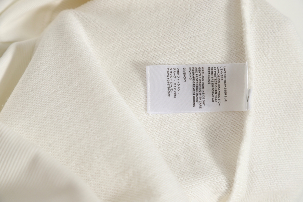 Givenchy 23FW reflective letter logo print crew neck sweatshirt