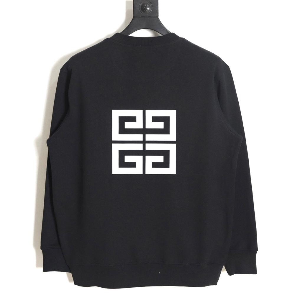 Givenchy 23FW reflective letter logo print crew neck sweatshirt