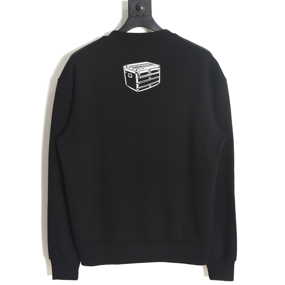 Louis Vuitton 23FW hammer tool embroidered crew neck sweatshirt